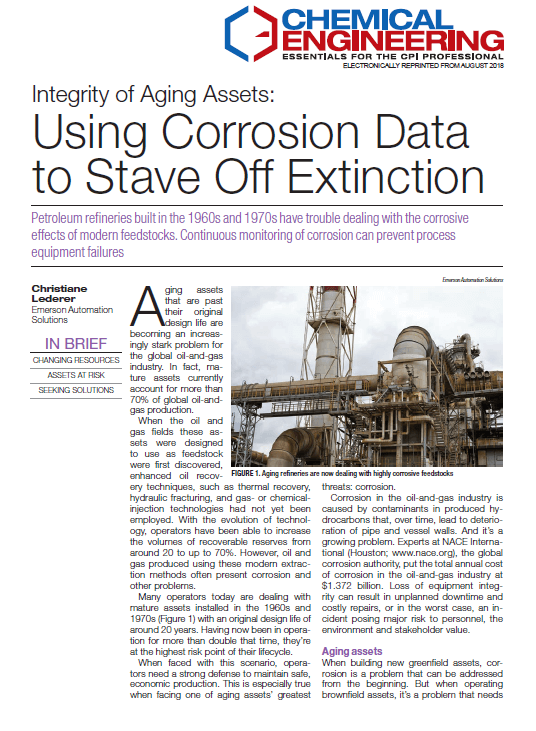 Chemical Engineering: Using Corrosion Data to Stave Off Extinction