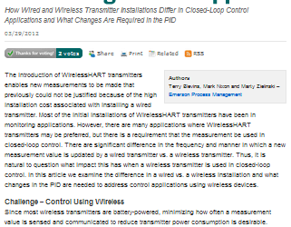 Wireless Device-Based Control Loops