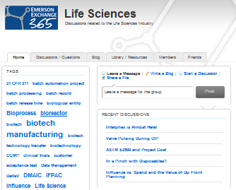 Emerson Life Sciences online community