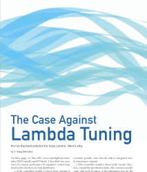 Lambda Tuning-Yeah or Neah?