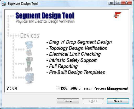 Emerson Foundation Fieldbus Segment Design Tool