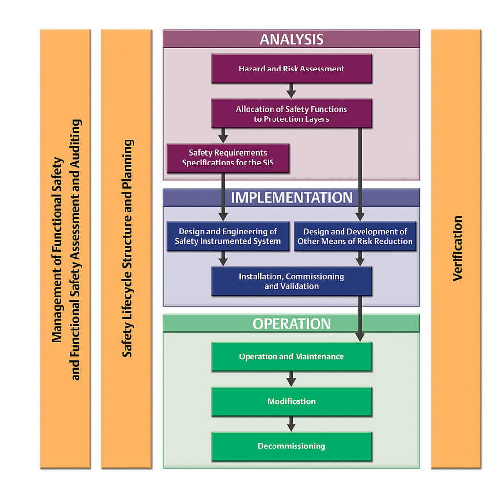 IEC 61511 Process Safety Lifecycle Diagram