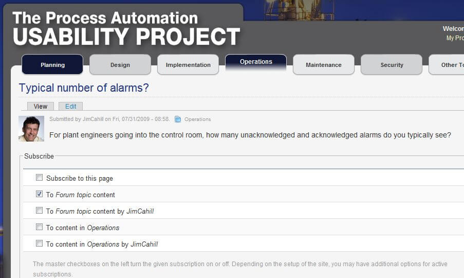 Process Automation Usability Project Notification Methods