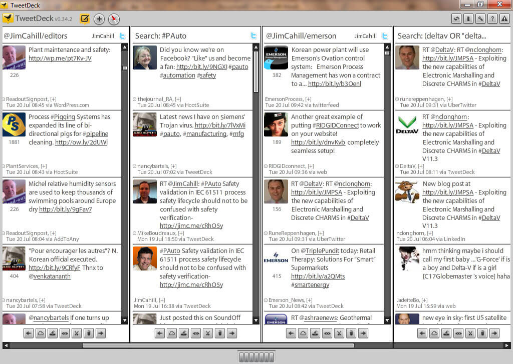 TweetDeck Screen Capture