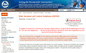 ISA pH Control Solution Web Seminar