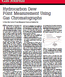 Measuring Hydrocarbon Dew Point with Gas Chromatographs