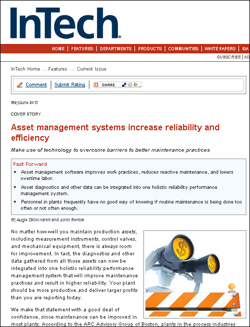Intech: Asset Management Systems Increase Reliability and Efficiency