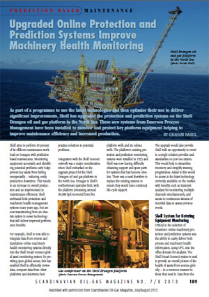 Upgraded Online Protection and Prediction Systems Improve Machinery Health Monitoring