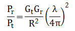 Friis-transmission-equation