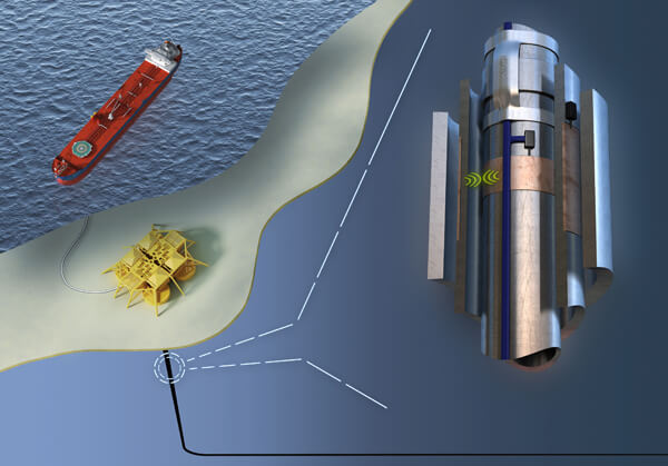 The Roxar Downhole Wireless PT Sensor System - Annulus B is able to directly measure pressure and temperature behind the casing in subsea production wells.