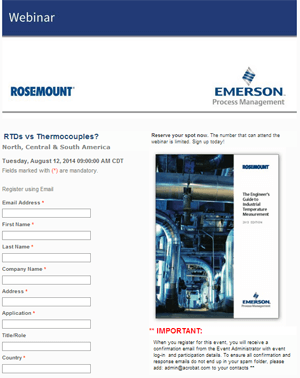 Register for the RTDs vs. Thermocouples webinar