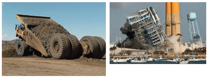 Figure 1. Reliability is both a production a safety concern. (photo1 link, photo 2 link)