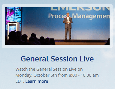 Monday 8am EDT, General Session Video Livestream