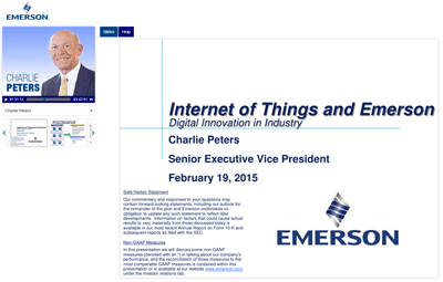 Internet of Things and Emerson