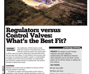 Pressure Regulator and Control Valve Best Fit Applications