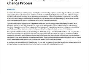 Reliability Program Success through Direct Engagement for Organizational Culture Change
