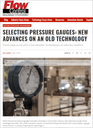 Flow Control: Selecting Pressure Gauges: New Advances on an Old Technology