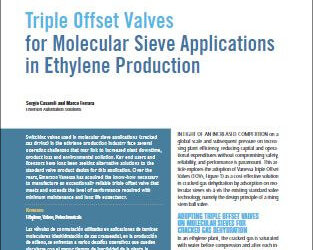 Reliable Switching Valves for Ethylene Production Molecular Sieve Applications