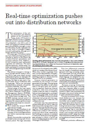 Combined Cycle Journal: Real-time optimization pushes out into distribution networks