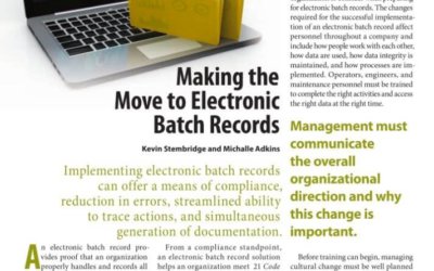 Moving to Electronic Batch Records