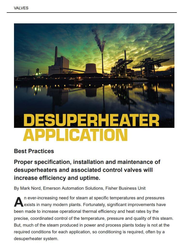 Process Heating: Desuperheater Application Best Practices