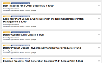 Cybersecurity at the Emerson Exchange Conference