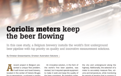 Beer Pipeline and Coriolis Flow Measurement Technology