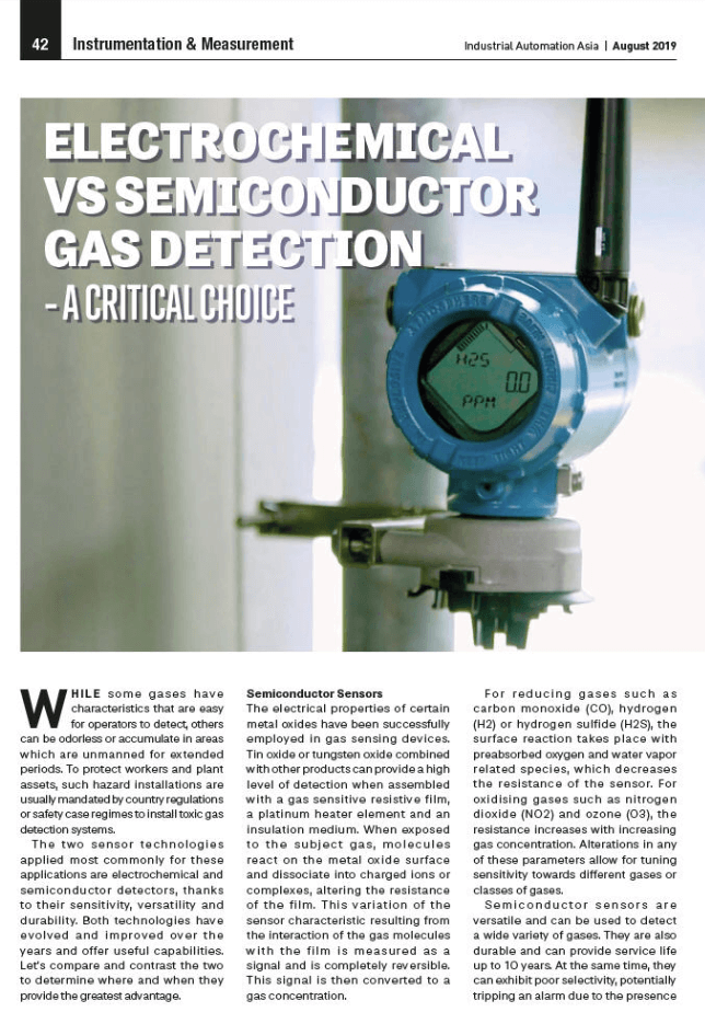 Industrial Automation Asia: Electrochemical vs Semiconductor Gas Detection – A Critical Choice