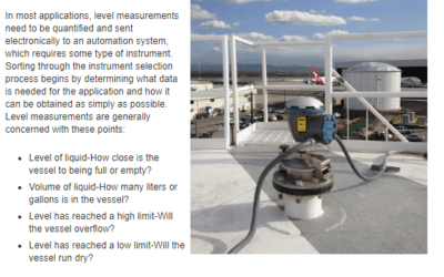 Liquid Level Measurement Automation Basics