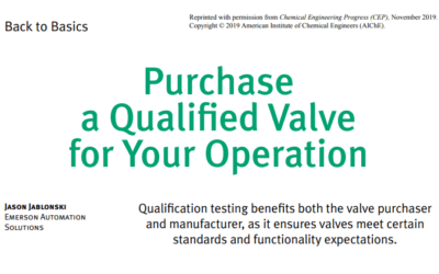 Control and Isolation Valve Qualification Testing