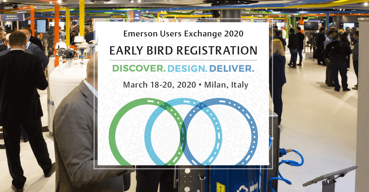 Emerson Exchange Milan 2020 - Early Bird Registration