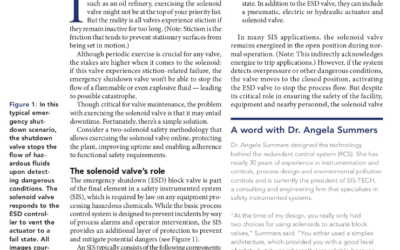 Exercising Solenoid Valves in Safety Applications