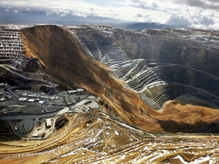 Rio Tinto suspended operations at its Bingham Canyon copper mine in the US following a landslide.