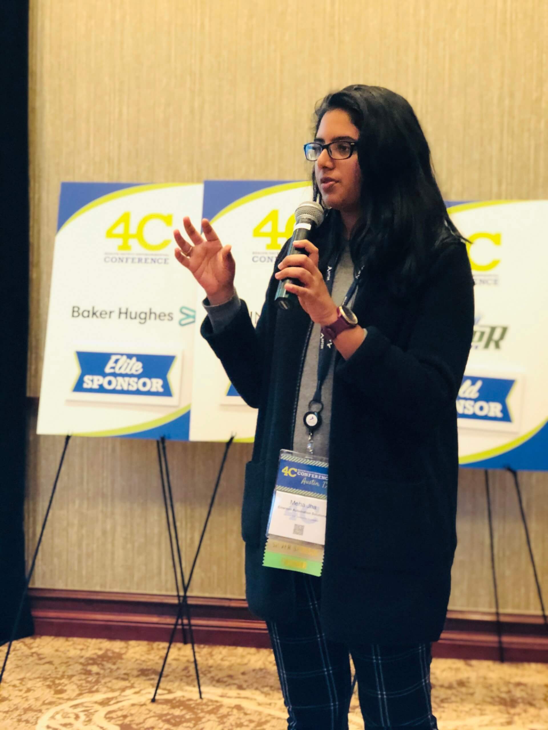 Emerson's Meha Jha at the 2020 4C HSE Conference