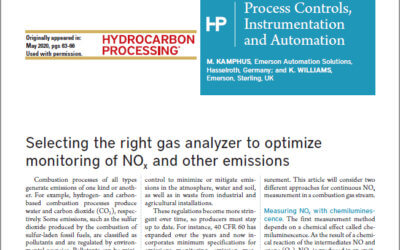 Choosing the Right Gas Analyzer for Nitrogen Oxide (NOx) Emissions Monitoring
