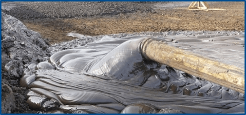 Tailings material in mining operations