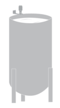 Rosemount 1408H measuring level on an open mixing tank