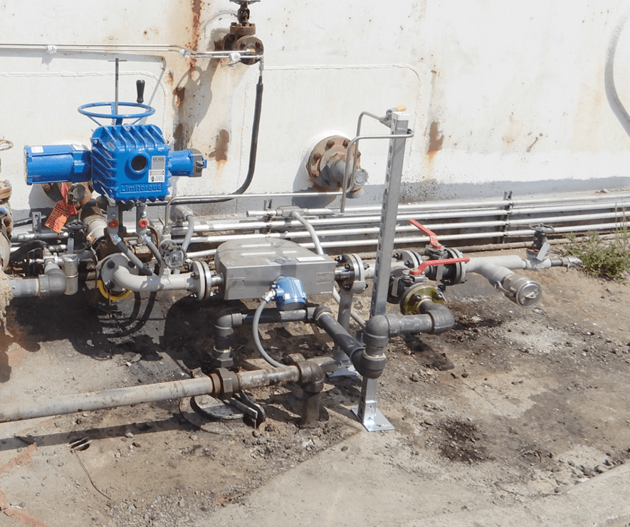 Micro Motion Coriolis mass flow measurement in tank dewatering operations