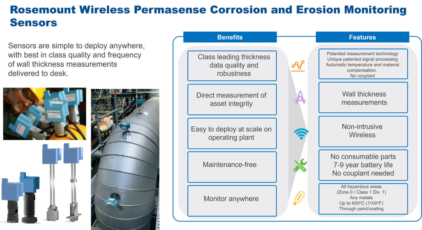 Rosemount Wireless Permasense Sensors