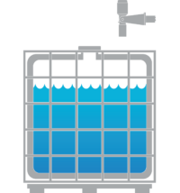 Level measurement in plastic tanks (IBC monitoring)