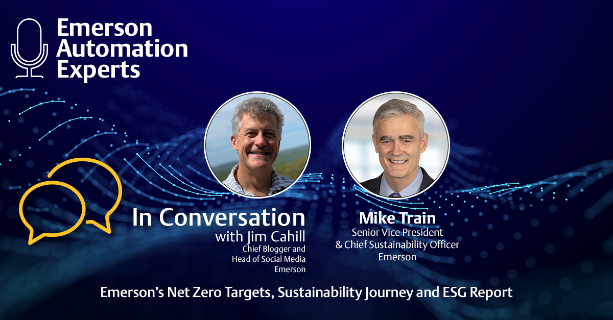 Chief Sustainability Officer Mike Train on Emerson's Sustainability Journey