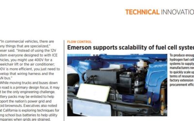 Emerson Supports Scalability of Fuel Cell Systems