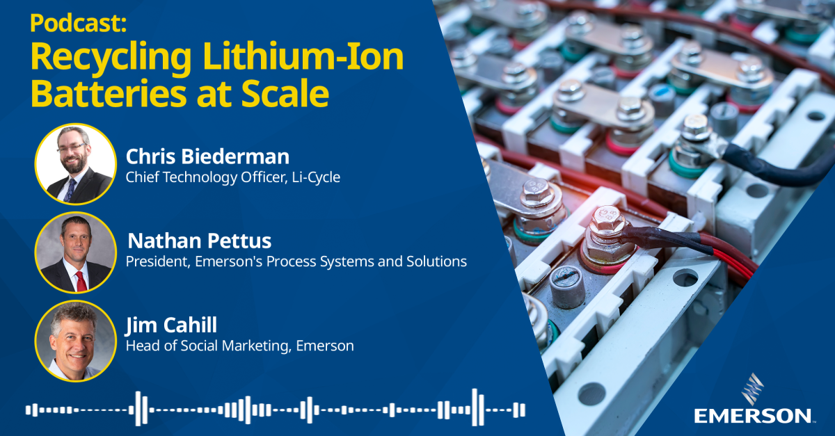 Li-Cycle recycles lithium-ion batteries and production waste at scale