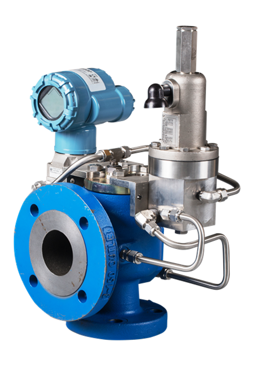 Pilot-operated pressure relief valve