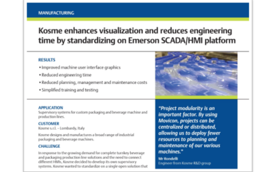 Movicon™ SCADA/HMI Reduces Engineering Time and Costs for Italian Packaging Machine Builder