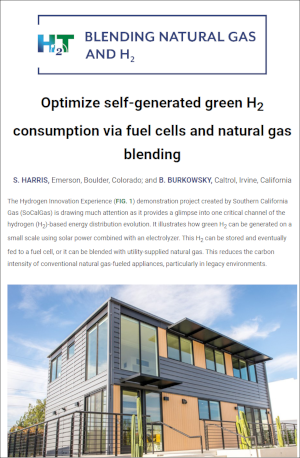 Optimize Self-Generated Green H2 Consumption Via Fuel Cells and Natural Gas Blending