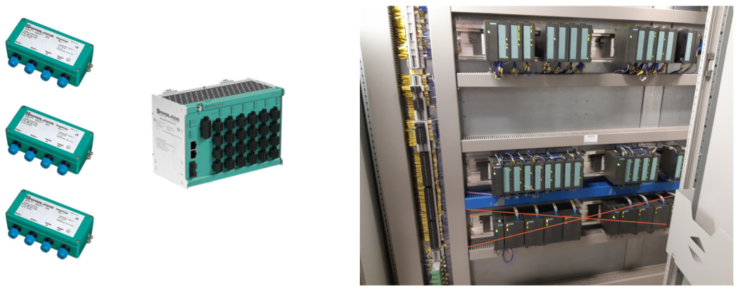 Profibus PA Segment Protectors and couplers replaced with the APL switches.