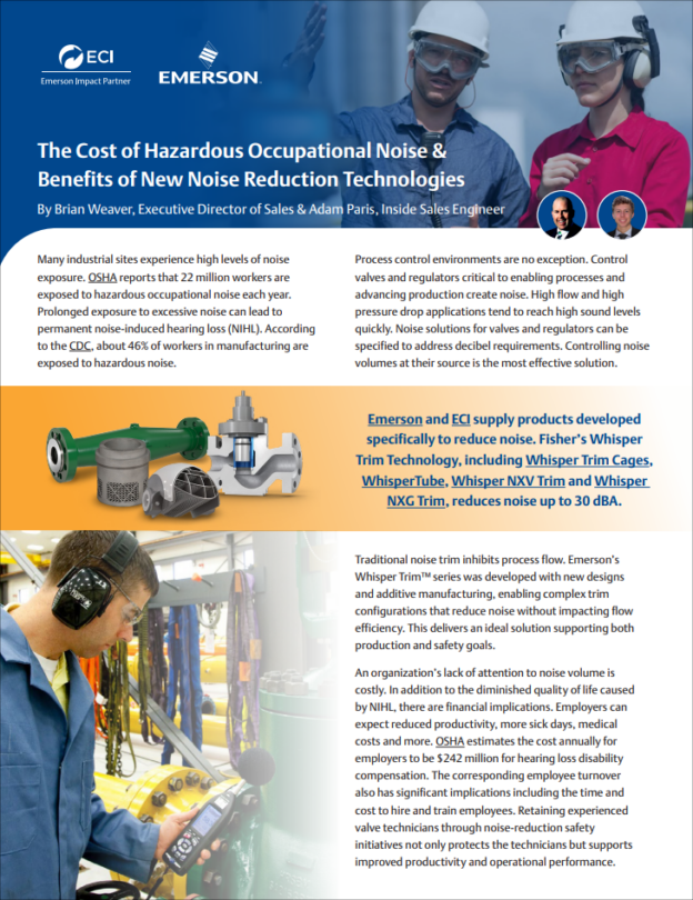 The Cost of Hazardous Occupational Noise & Benefits of New Noise Reduction Technologies