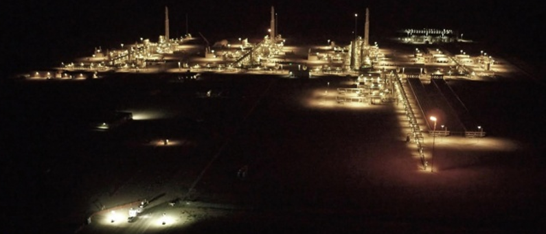 Figure 2: Night Lighting in an Oil field complex