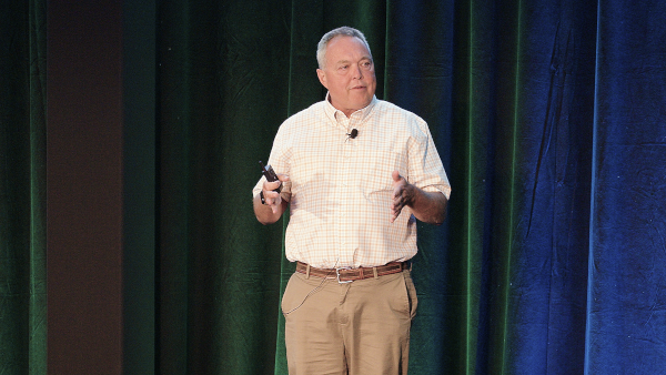 Emerson's Rick Kephart presenting at the 2026 Ovation Users' Group Conference